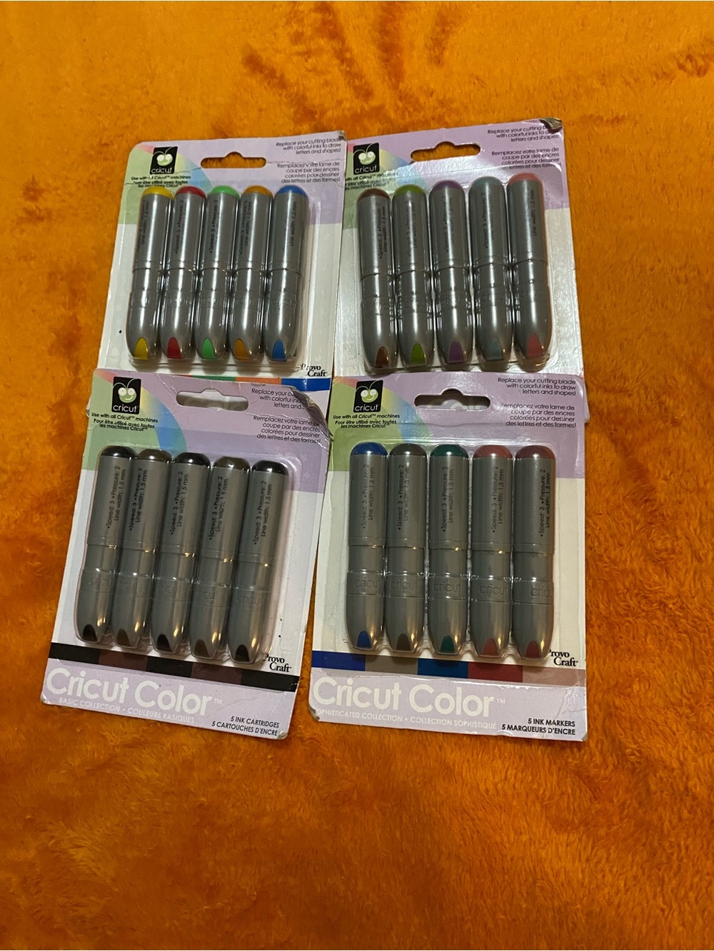 Cricut Color Marker Packs - Silver Bodies with Red, Yellow, Green, Blue, Purple